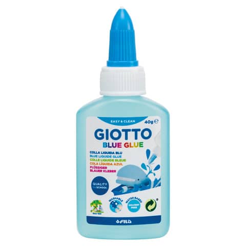 Espositore da 12 colle Giotto BLUE flacone 40 g - blu