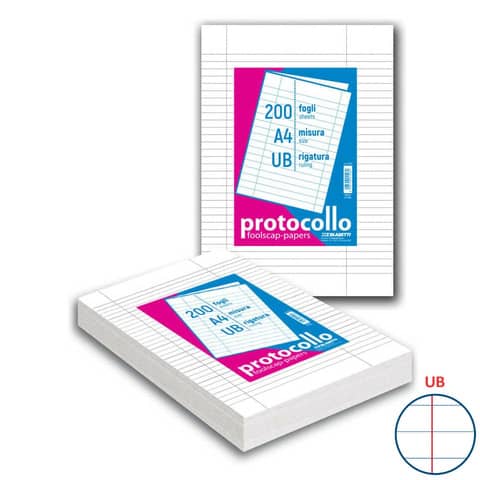 Fogli protocollo A4 - 60 g/mq - Blasetti uso bollo - senza margini -