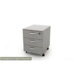 Cassettiera a 3 cassetti su ruote 17020 41x50xH.52,2 cm Artexport grigio