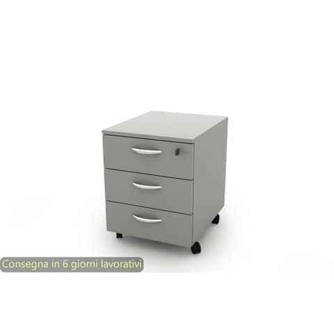 Cassettiera a 3 cassetti su ruote 17020 41x50xH.52,2 cm Artexport grigio