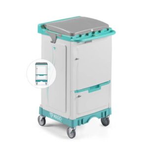 Closed trolley 1 department 90 L with drawer Mini Magic 010V TTS 56 x 54 x