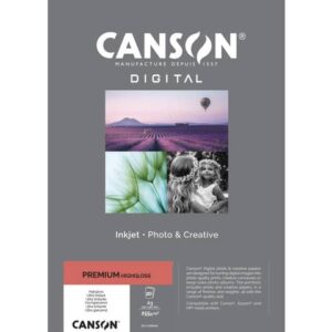 Carta fotografica Canson Premium bianca 20 fogli -  255 g/m²  HighGloss RC