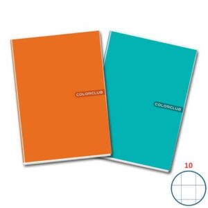 Maxi quaderno A4 copertina 200 gr/mq - 20+1 ff 80 gr/mq Colorclub quadretti 10