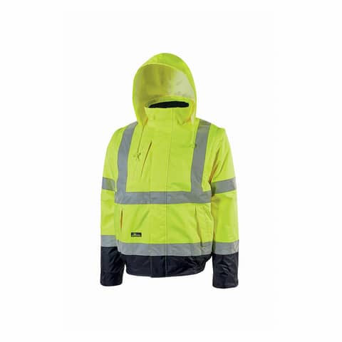Giubbotto bomber alta visibilita' Crafty Yellow Fluo U-Power taglia M