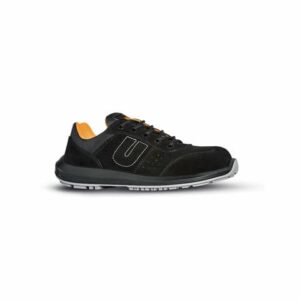 Scarpe antinfortunistiche in morbida pelle scamosciata Sun S1P SRC nere
