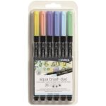 Pennarelli AQUA BRUSH DUO Set 6 pennarelli confezione appendibile Lyra