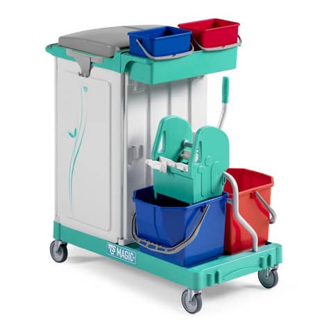 Carrello chiuso a 2 reparti Magic Line - 92x65x110 cm TTS 120 professional