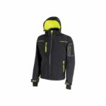 Giacca impermeabile in Softshell Space Black Carbon U-Power taglia M