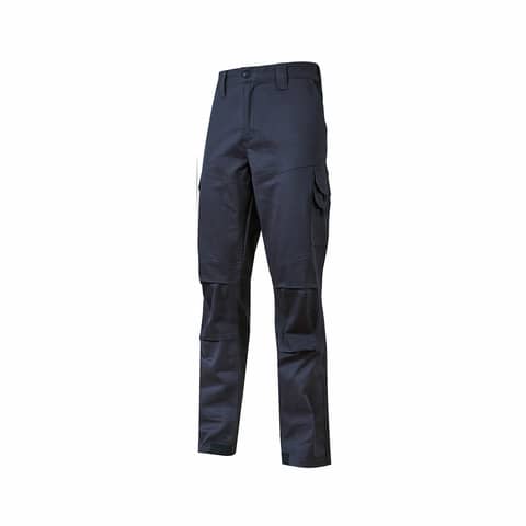 Pantalone da lavoro in cotone elasticizzato Guapo blu U-Power taglia M
