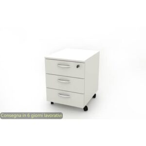 Cassettiera a 3 cassetti su ruote 17020 41x50xH.52,2 cm Artexport bianco