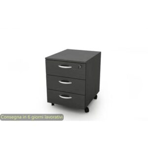Cassettiera a 3 cassetti su ruote 17020 41x50xH.52,2 cm Artexport nero venato
