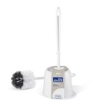 Plastic toilet brush holder Fiore Blu dimora white