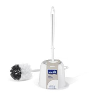 Portascopino in plastica Fiore Blu dimora bianco