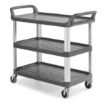 Carrello grigio in polipropilene Shelf 3700 - 111x50x105 cm TTS 3 ripiani