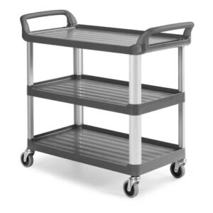 Carrello grigio in polipropilene Shelf 3700 - 111x50x105 cm TTS 3 ripiani