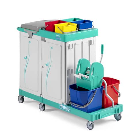 Carrello chiuso 3 reparti Magic Line - 142x65x110 cm TTS 350 elegance