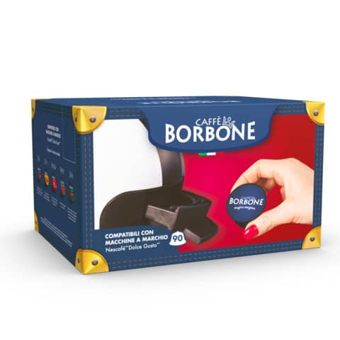 Capsule compatibili Dolce Gusto 90 pz Caffe Borbone qualità Blu