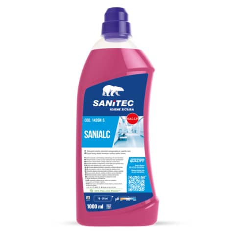 Detergente alcolico solventato asciugarapido Sanitec Sanialc con