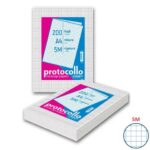 Fogli protocollo A4 - 60 g/mq - Blasetti 5M - senza margini -