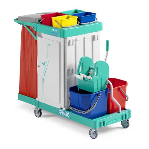 Carrello a 3 reparti Magic Line - 134x65x110 cm TTS 350 safety