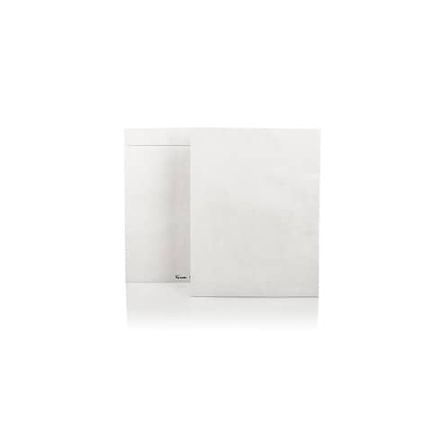 Buste a sacco con soffietti e strip bianche 176x250x38 mm - conf. 100 pz