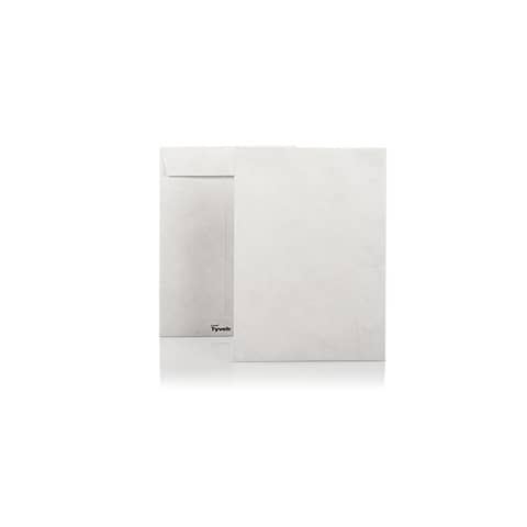 Buste a sacco piatte con strip bianche 176x250 mm - conf. 500 pz Tyvek formato