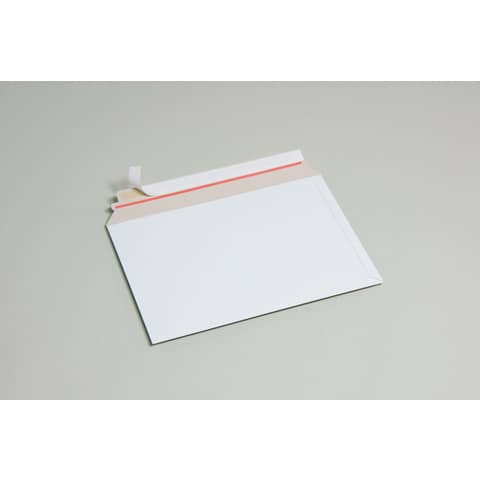 White long side opening carton envelopes Cart Pack pack - 200