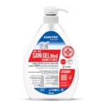 Alcohol-based no-rinse hand disinfectant Sani Gel MED Sanitec 600 ml