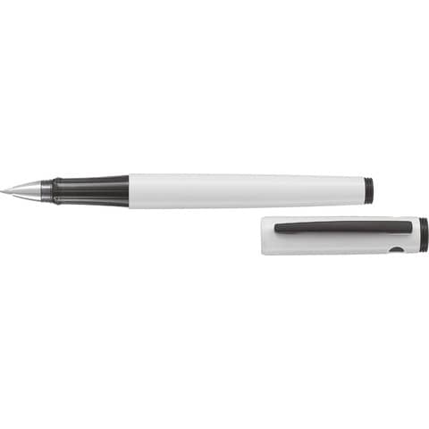 Penna roller Pilot Explorer inchiostro gel nero - fusto bianco