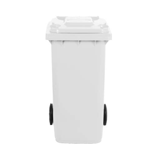 Bidone carrellato per raccolta differenziata 240 lt con coperchio PEHD