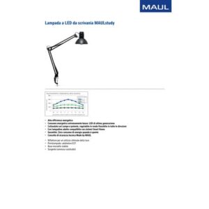Lampada a LED da scrivania Study Maul nero