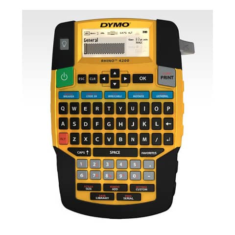 Etichettatrice industriale Rhino 4200 Dymo giallo