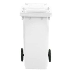 Bidone carrellato per raccolta differenziata 120 lt con coperchio PEHD