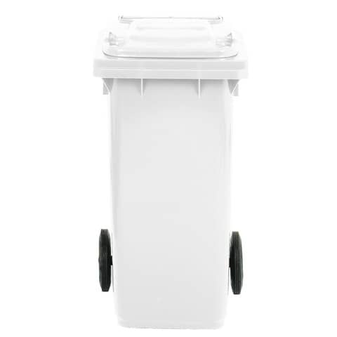Bidone carrellato per raccolta differenziata 120 lt con coperchio PEHD