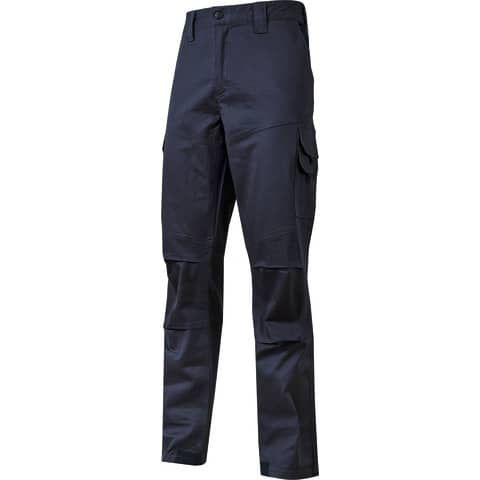 Pantalone da lavoro in cotone elasticizzato Guapo blu U-Power taglia