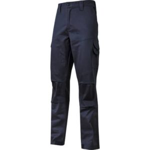 Pantalone da lavoro in cotone elasticizzato Guapo blu U-Power taglia