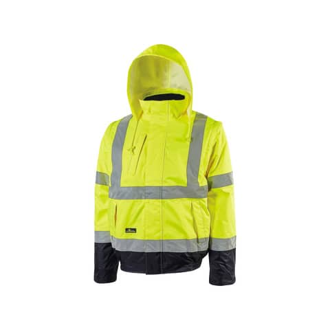 Giubbotto bomber alta visibilita' Crafty Yellow Fluo U-Power taglia XXL