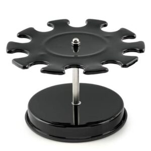 Portatimbri tondo in metallo nero Ø 138xH.90 mm Iternet 10 posti