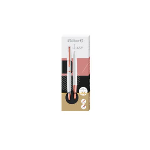 Set penna stilografica e sfera Pelikan Jazz® Noble Elegance blu in cofanetto