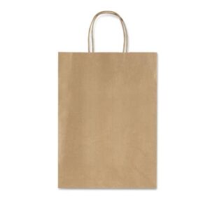 Borsa Allegra neutra sealing avana con manici in carta ritorta conf. 25 pz
