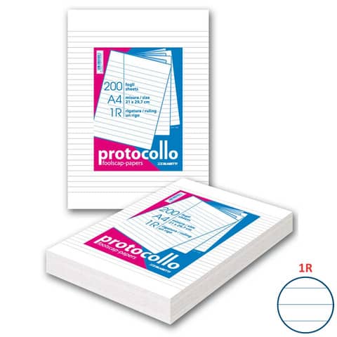 A4 Protocol sheets - 60 gsm - Blasetti 1R - no margins -