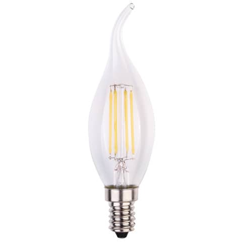 Lampadina LED a filamento fiamma 6W attacco E14 806 lumen luce naturale MKC