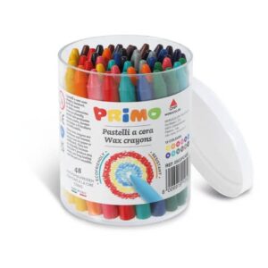 Pastelli a cera alta resistenza confezione 48 colori Primo assortiti