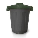 Bidone 25 litri dotato di coperchio e due chiusure esterne PP Mobil Plastic