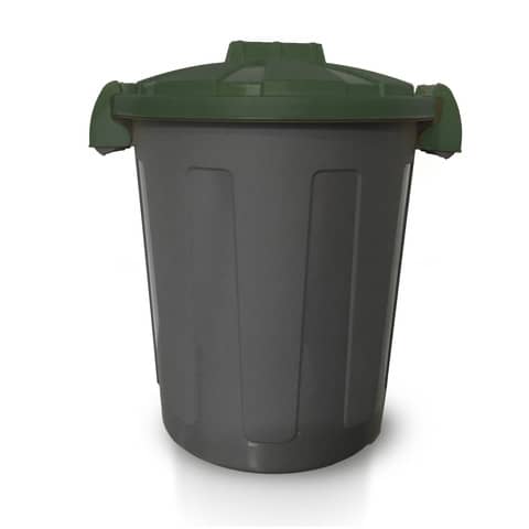 Bidone 25 litri dotato di coperchio e due chiusure esterne PP Mobil Plastic