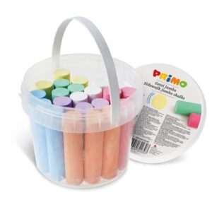 Secchiello 22 gessi da strada Primo Jumbo 7 colori - assortiti - in calcio