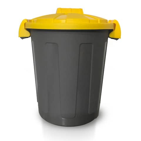 Bidone 25 litri dotato di coperchio e due chiusure esterne PP Mobil Plastic