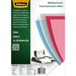 Copertine per rilegatura A4 in PET trasparente  Fellowes 200