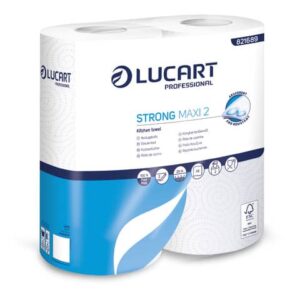 Rotolo cucina 2 veli Lucart STRONG MAXI 2  - 88 strappi per rotolo -