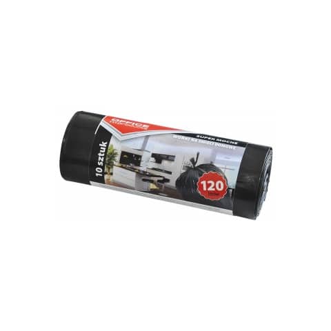 Sacchi dell'immondizia strong - Office Products nero - 120 L - 66x109 cm